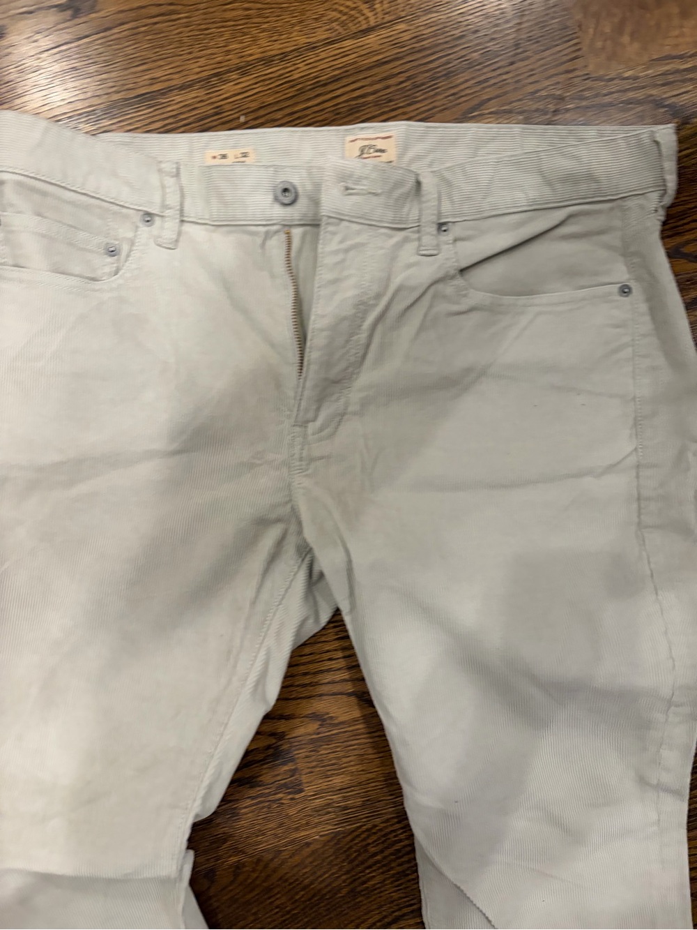 J. Crew Men's Light Beige Courd Pants